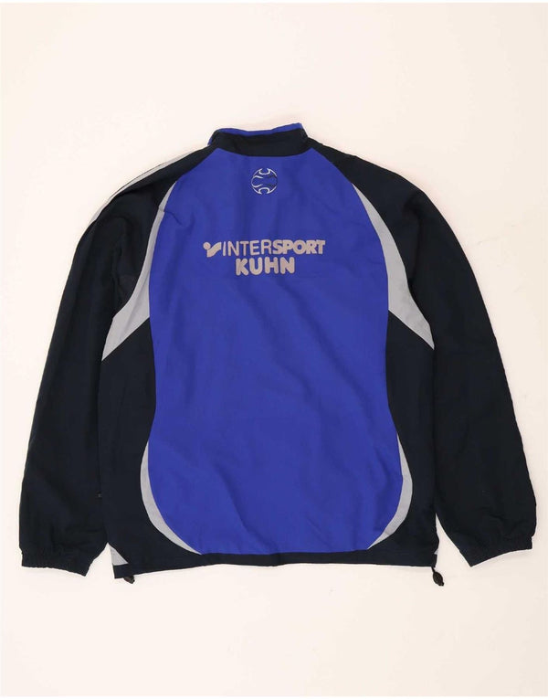 Adidas Mens Tracksuit Top Jacket UK 42/44 Large Navy Blue Colourblock