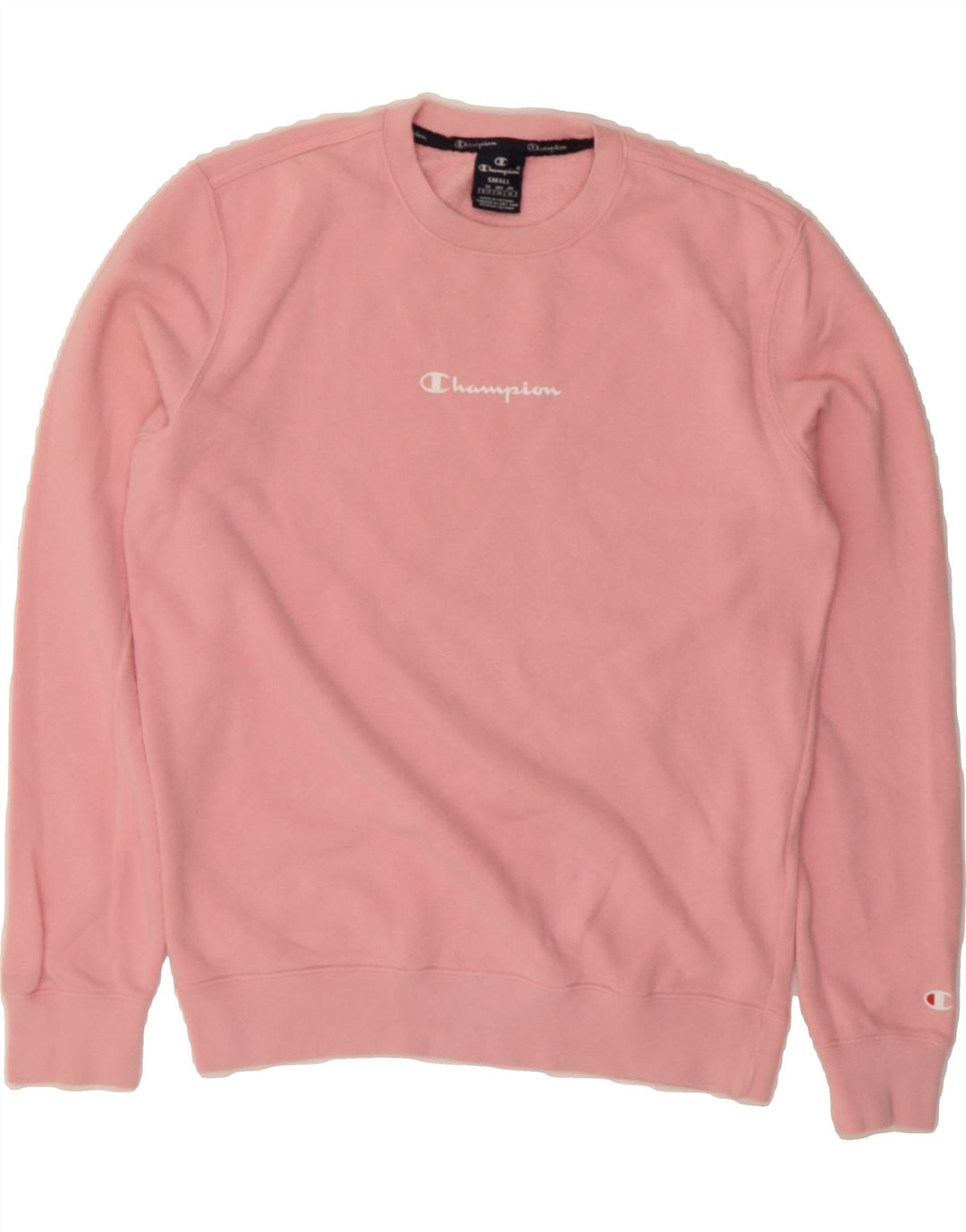 CHAMPION Womens Graphic Sweatshirt Jumper UK 10 Small Pink Cotton Vintage Champion and Second-Hand Champion from Messina Hembry 