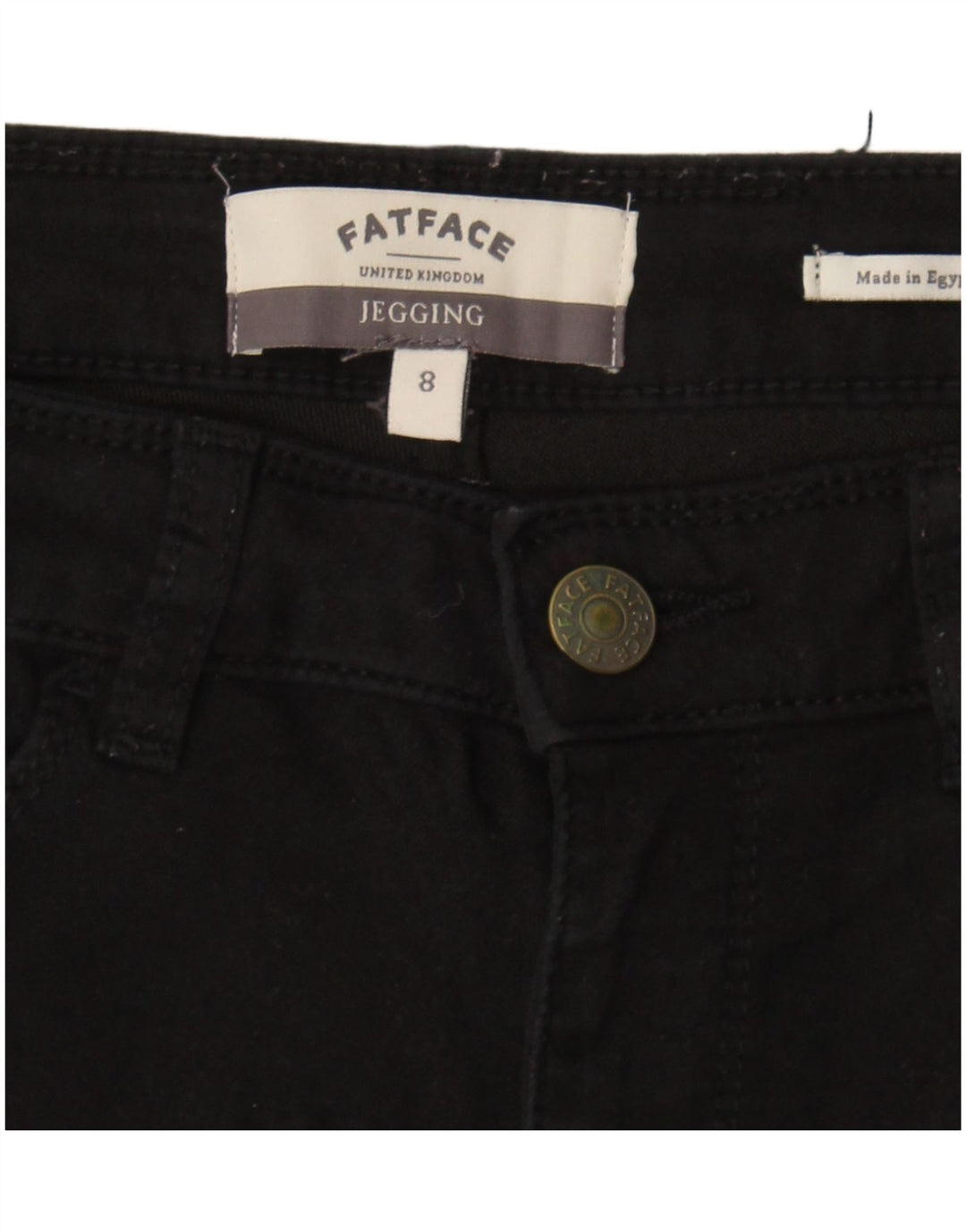 Fat Face Dame Jegging Jeans UK 8 Small W28 L29 Black