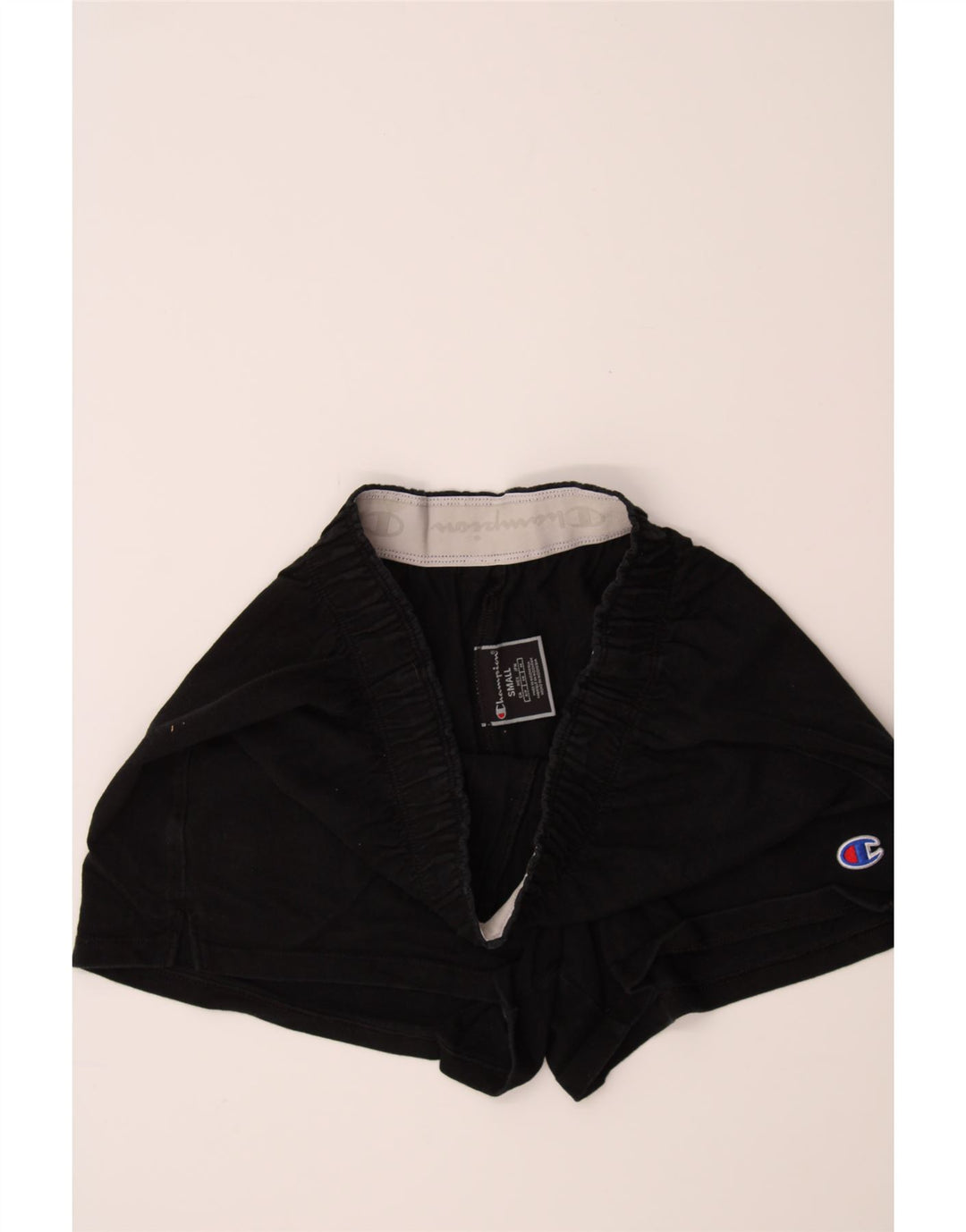 CHAMPION Womens Sport Shorts UK 8 Small  Black Cotton Vintage Champion and Second-Hand Champion from Messina Hembry 