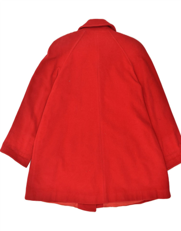 VINTAGE Womens Overcoat UK 16 Large Red Wool | Vintage Vintage | Thrift | Second-Hand Vintage | Used Clothing | Messina Hembry 