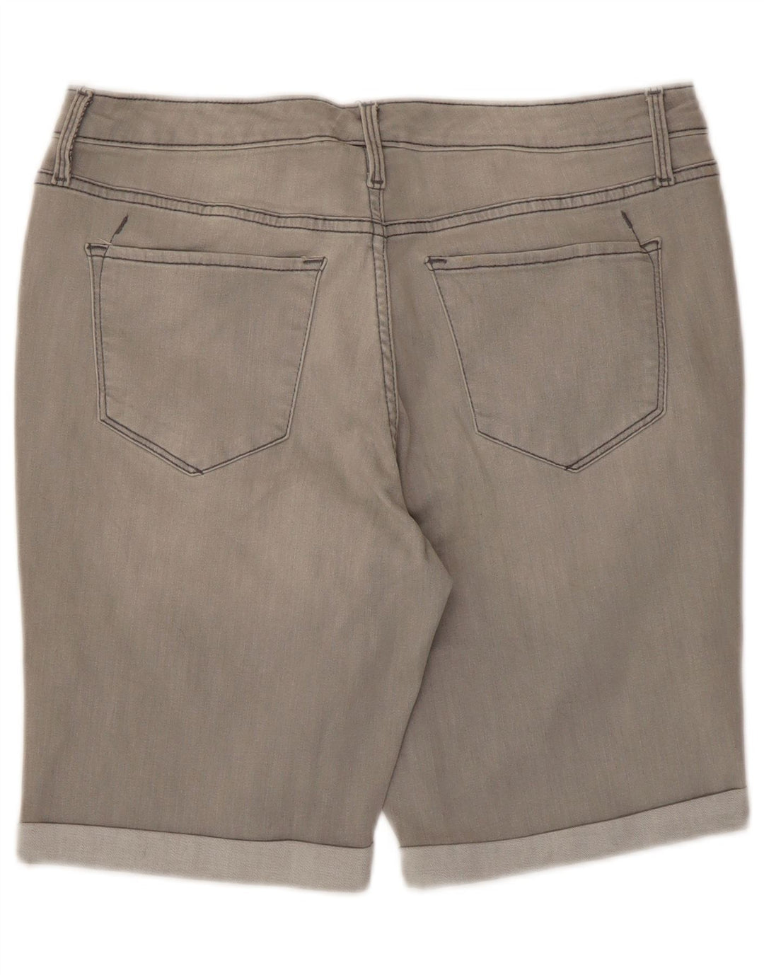 Mossimo Womens Power Stretch Mid Rise denimshorts US 12 Large W31 Grå