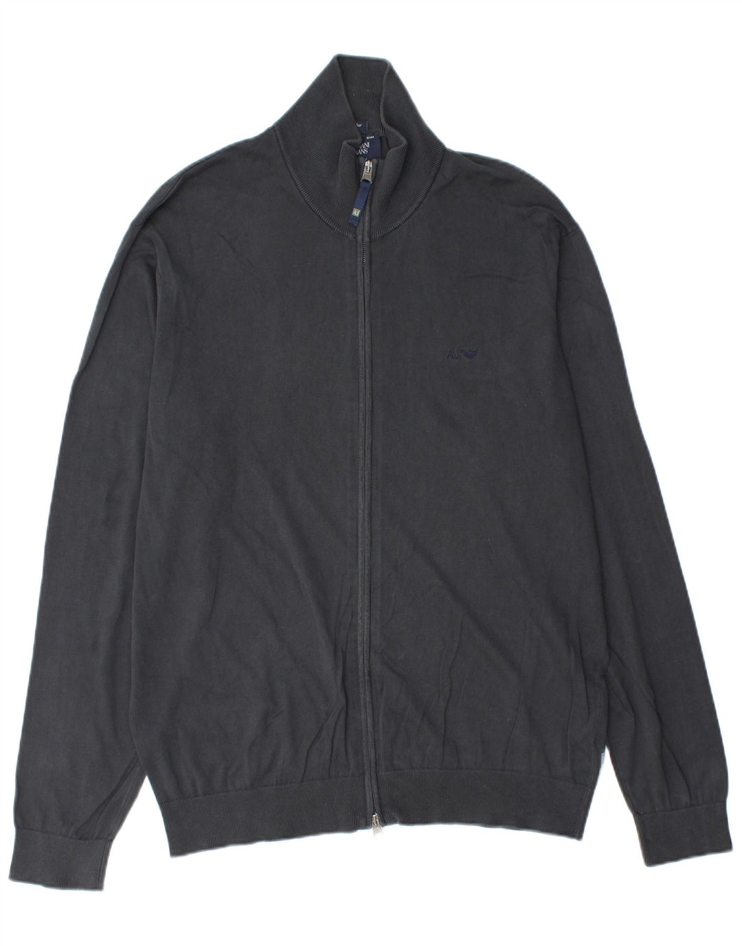 Armani Jeans Herre cardigan sweater 2XL marineblå bomuld