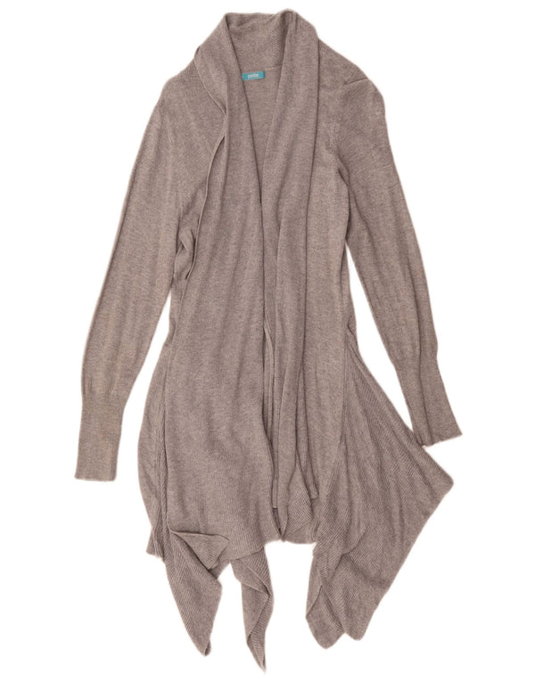 Marks & Spencer Dame Oversized Longline Cardigan Sweater UK 6 XS Grå