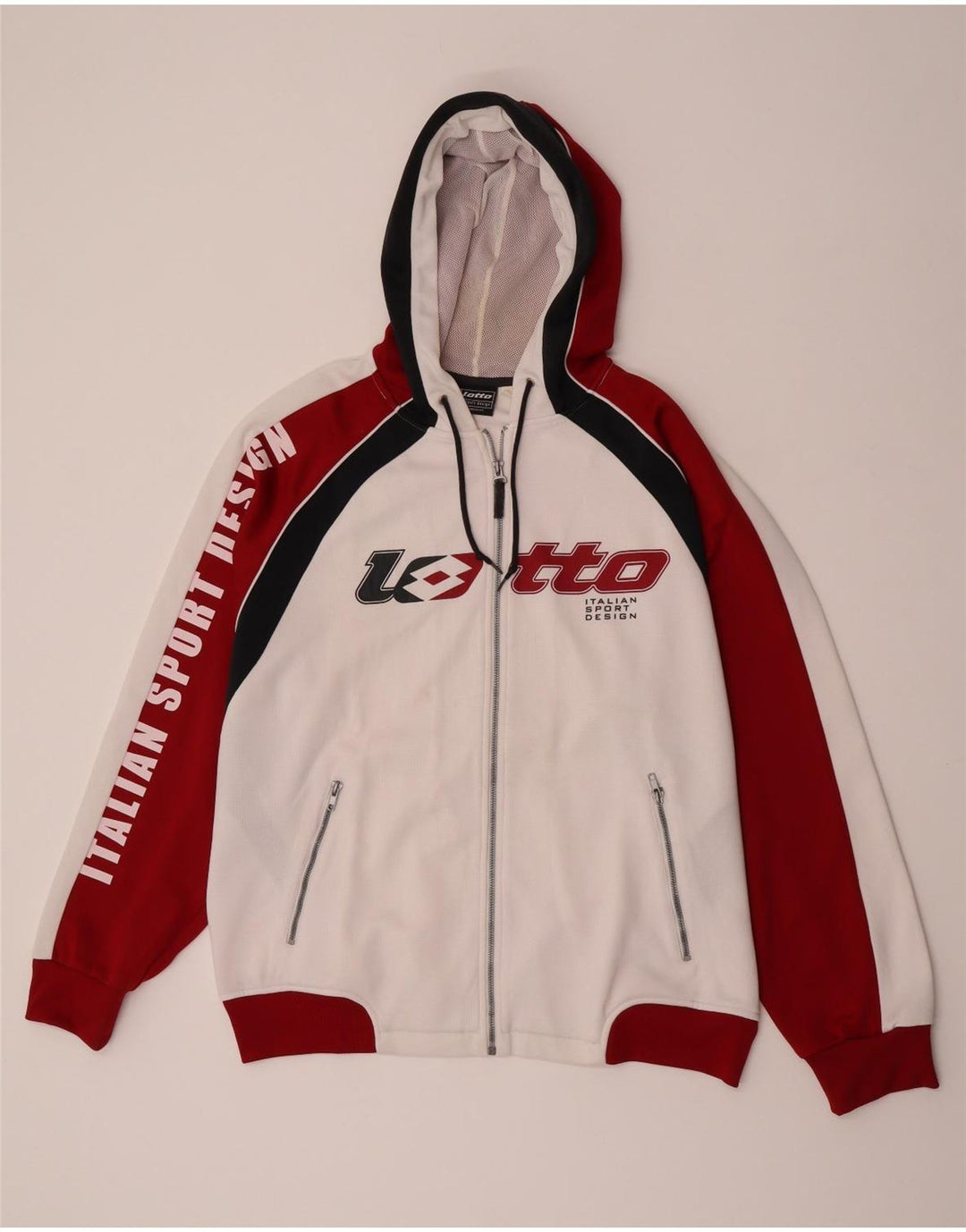 Lotto Herre grafisk hel træningsdragt 2XL Hvid Colourblock Polyester