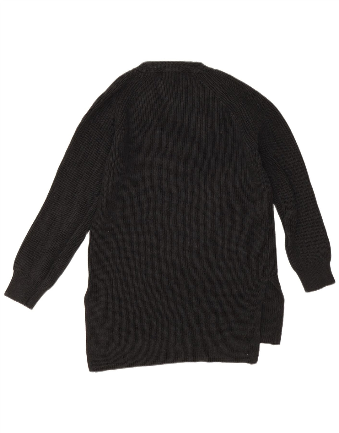 Marks & Spencer Dame Oversized V-hals sweater UK 10 Small Black