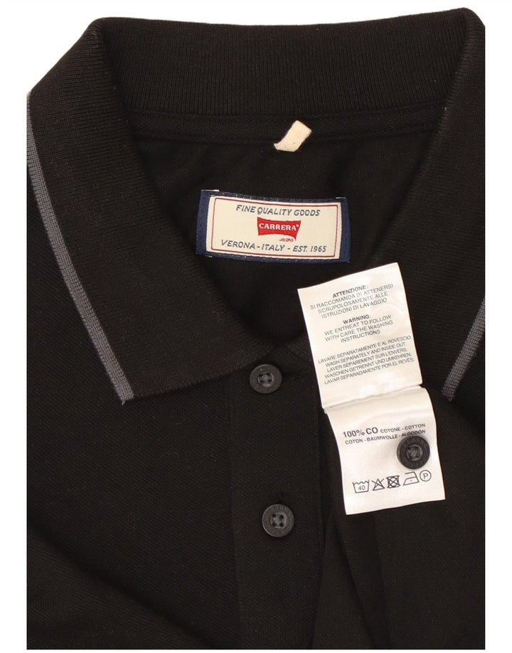 Carrera Herre Regular Polo Shirt XL Sort Bomuld