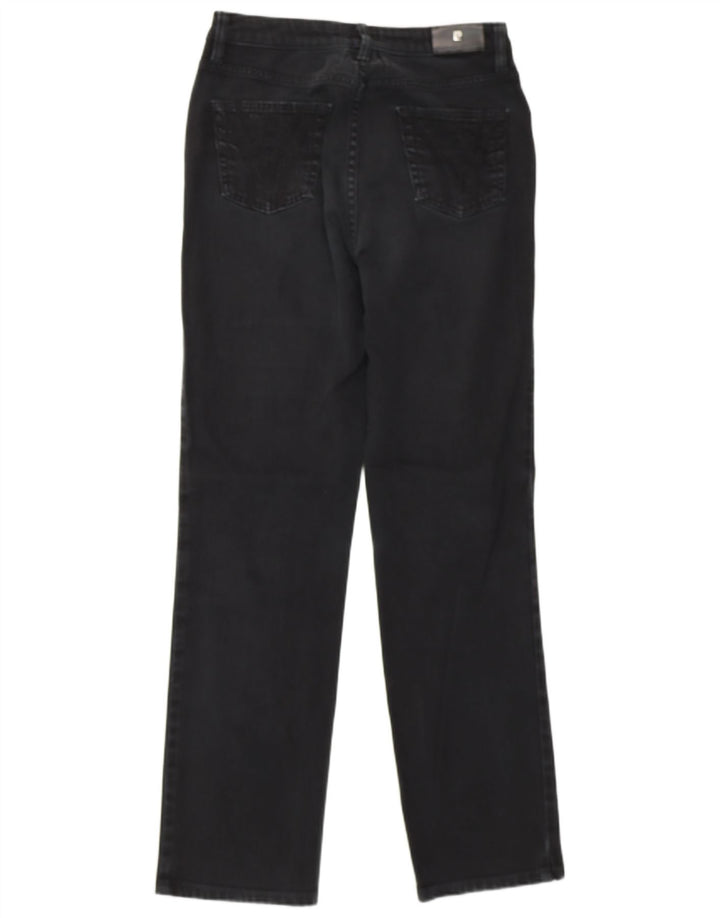 PIERRE CARDIN Womens Straight Jeans EU 40 Medium W30 L34 Black Cotton