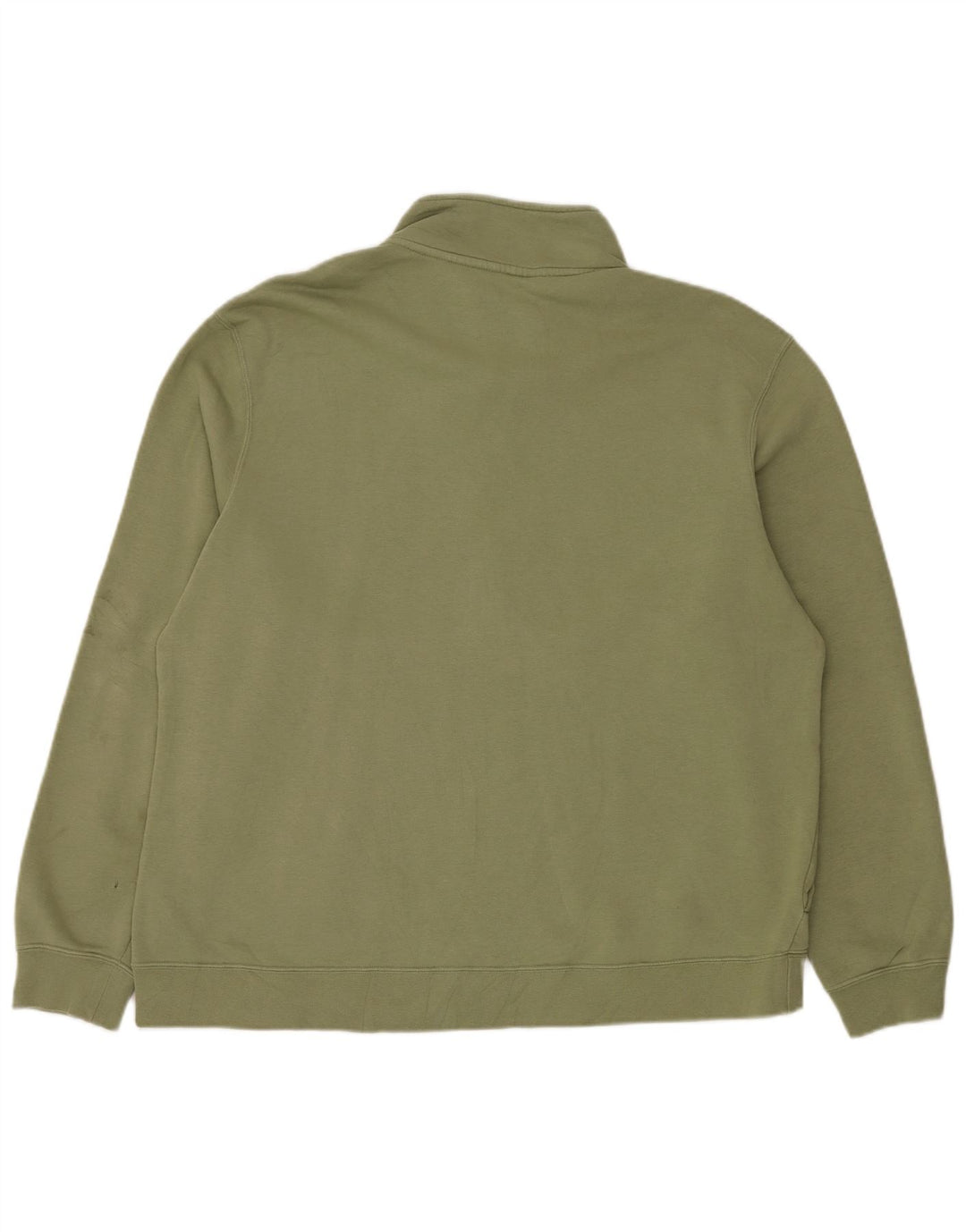 Nike Sweatshirt med lynlås til mænd XL grøn bomuld