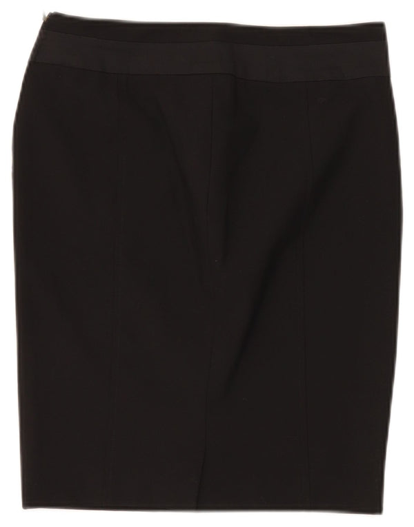 Just Cavalli Womens Pencil Skirt IT 42 Medium W28 Sort Polyester