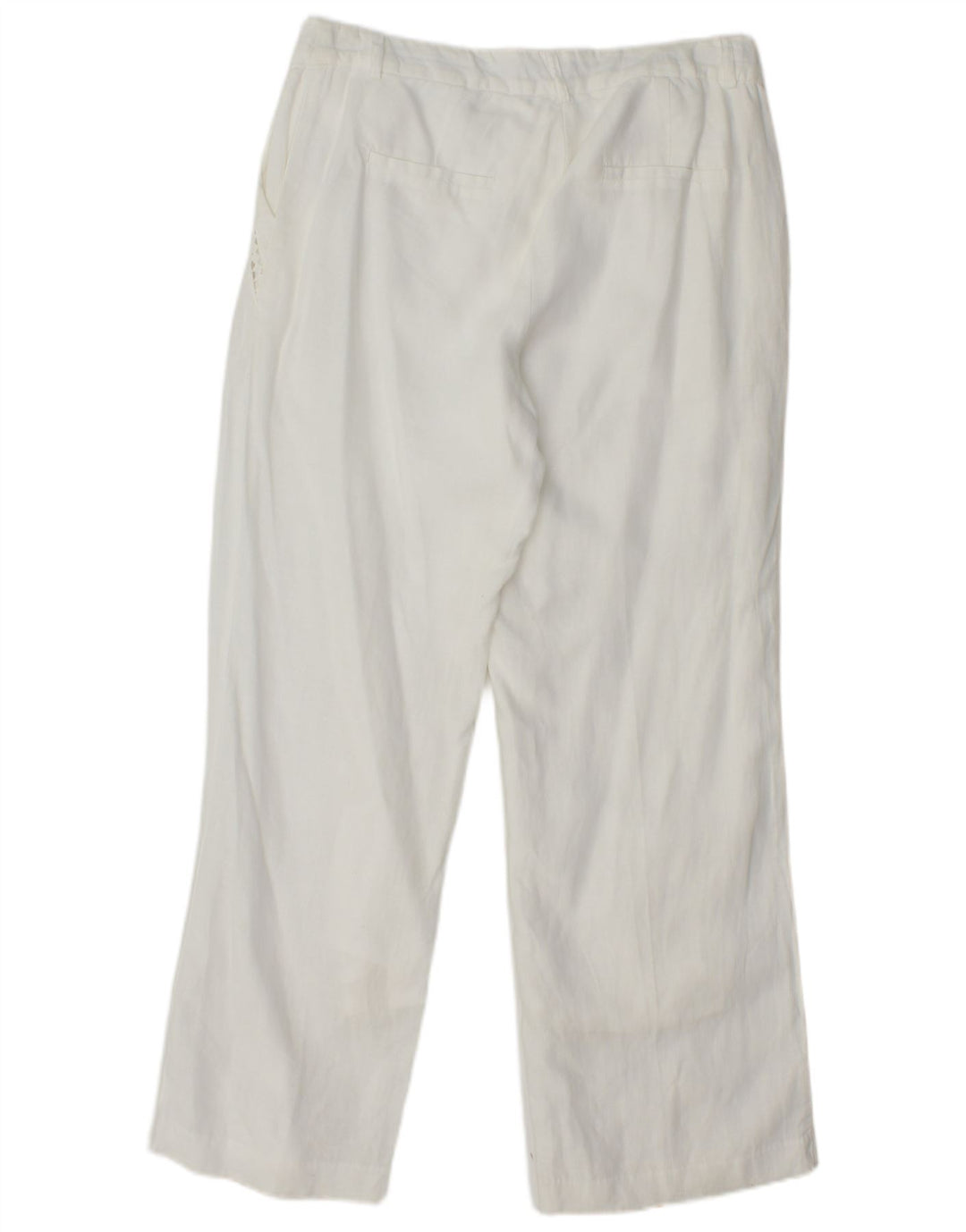 MONSOON Lige Chinobukser til kvinder UK 10 Small W27 L28 White Linen
