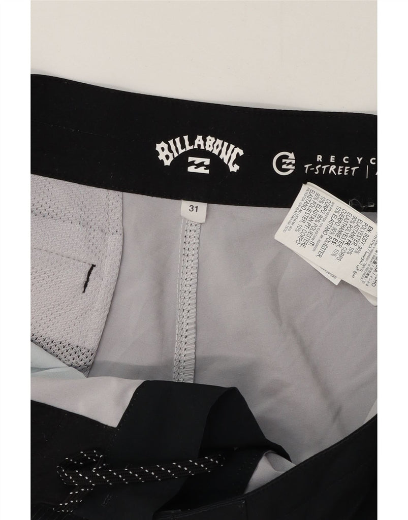 BILLABONG Womens Swimming Shorts Medium  Multicoloured Striped Polyester Vintage Billabong and Second-Hand Billabong from Messina Hembry 