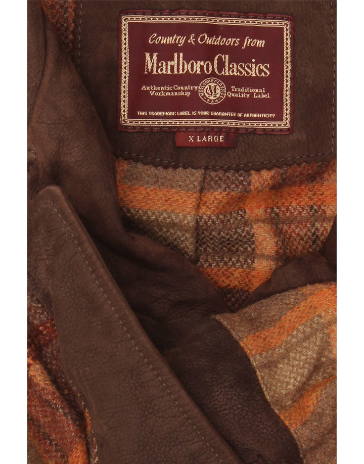 Marlboro Classics Herre Læderjakke UK 42 XL Brun