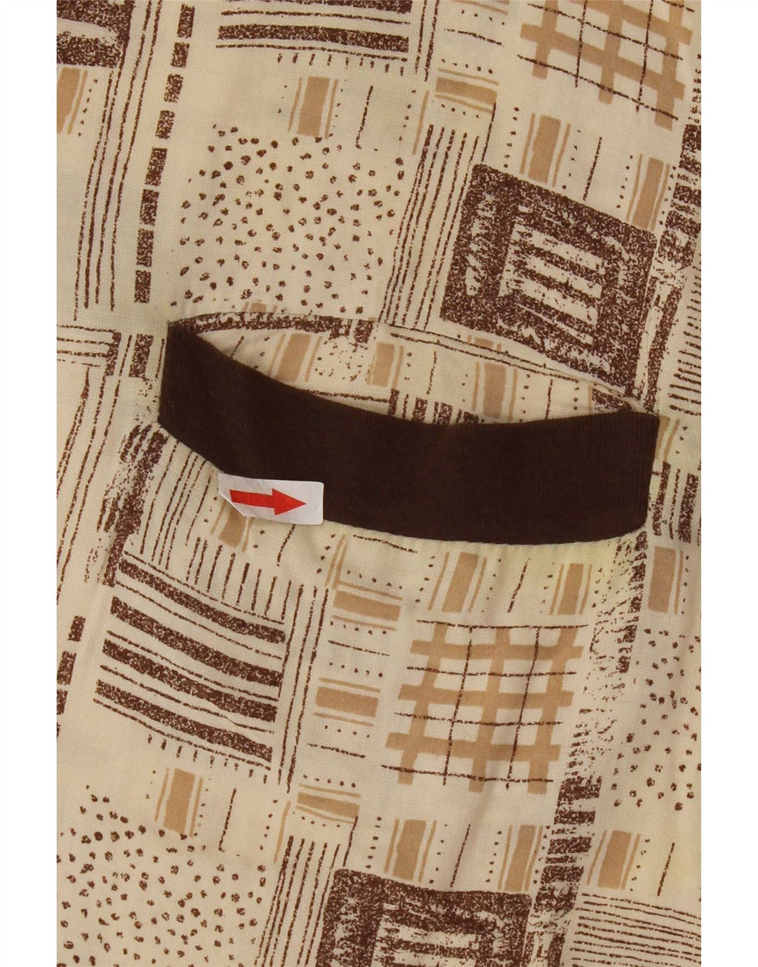 Vintage herre poloshirt XL Beige Viscose