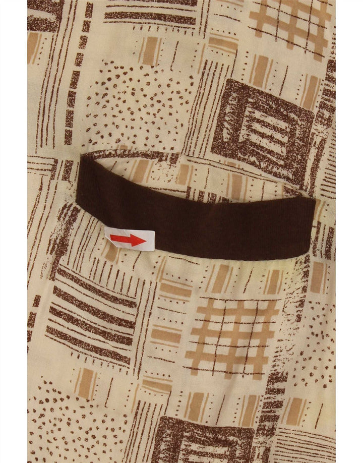 Vintage herre poloshirt XL Beige Viscose