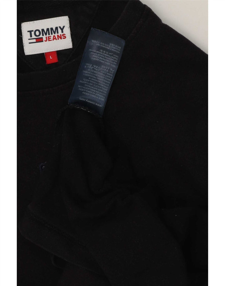 Tommy Hilfiger Herre T-Shirt Top Stor Sort Bomuld