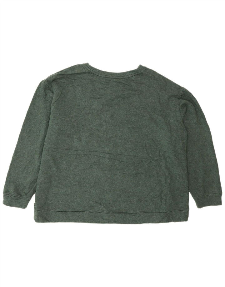 ORVIS Dame Oversized Sweatshirt Jumper UK 18 XL Grøn