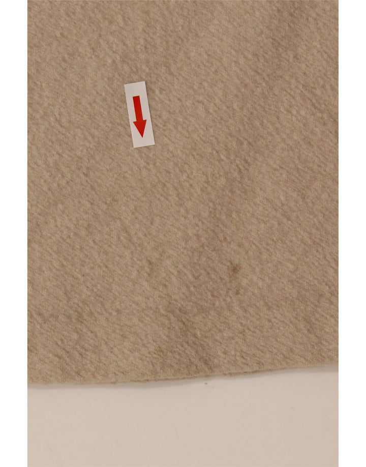 Cos Dame 3/4-ærmet skjortetrøje med skildpaddehals UK 14 Medium Beige Uld