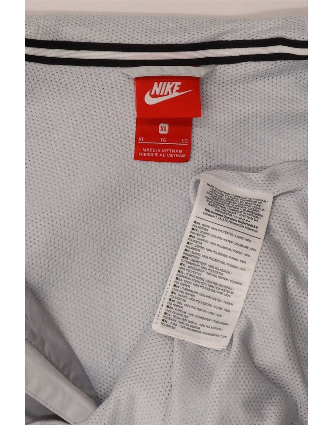 Nike træningsdragt med hætte til mænd XL Grå Colourblock Polyester