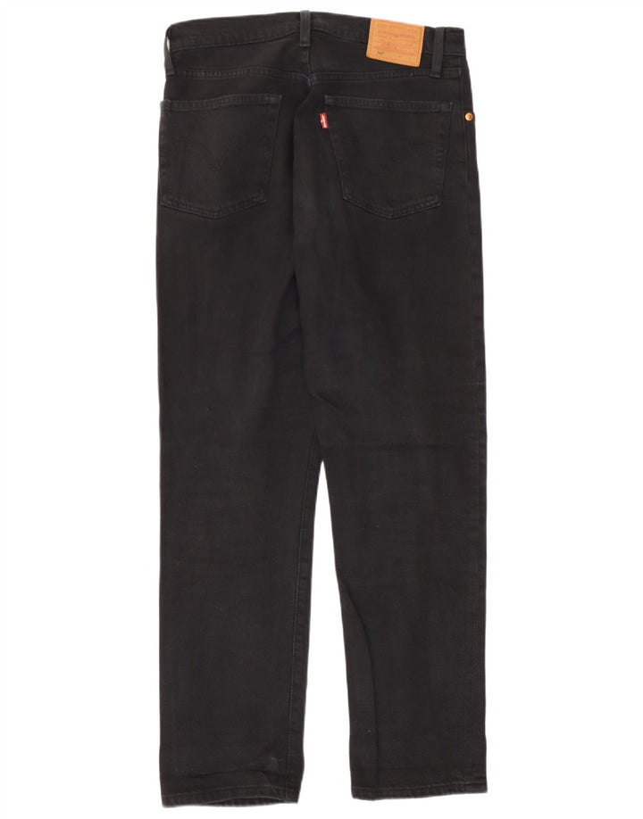 Levi's Herre 501 Straight Jeans W28 L27 Sort