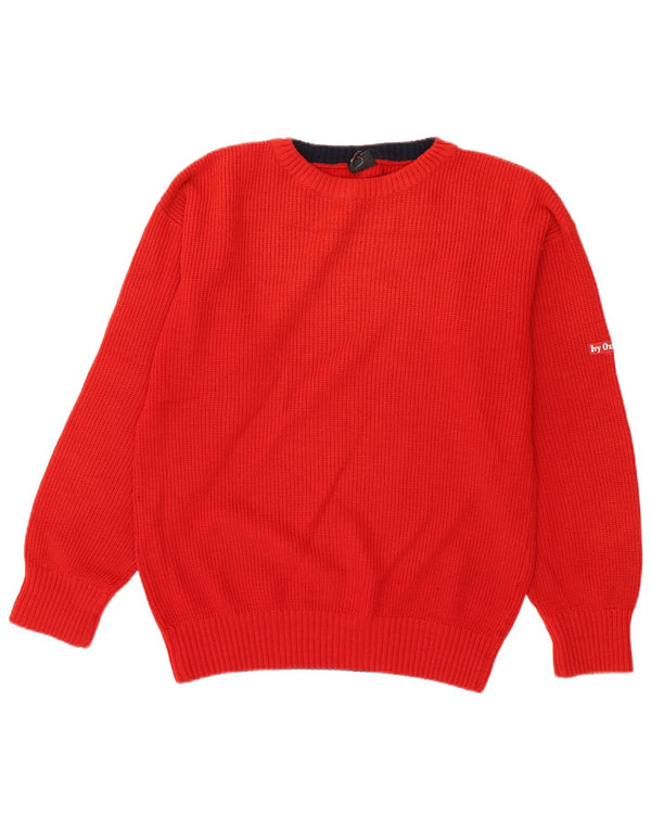 Ivy Oxford Herre Crew Neck Jumper Sweater Medium Rød Uld