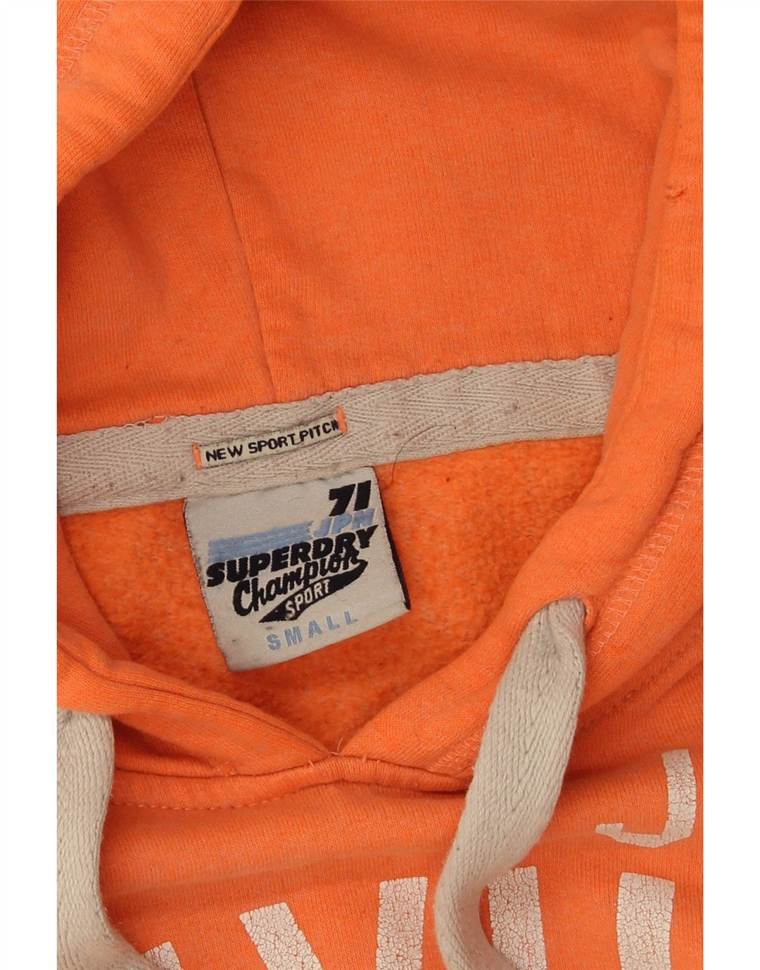 Superdry grafisk hættetrøje til kvinder UK 10 Lille orange polyester