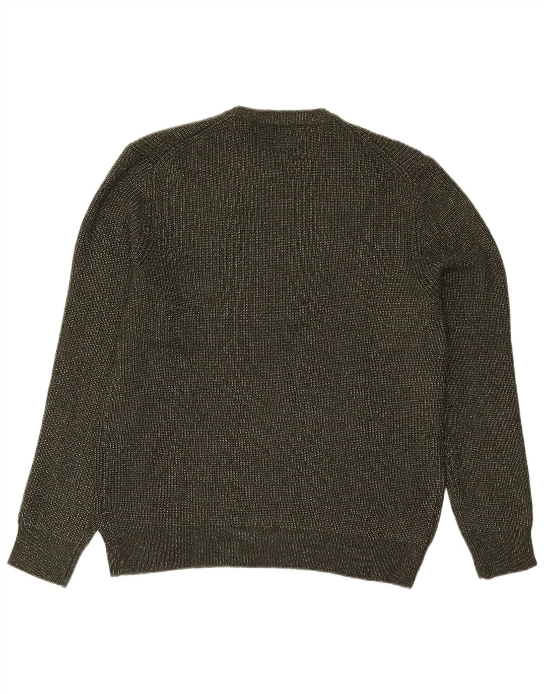 Marks & Spencer Herre sweater med rund hals, stor kaki polyamid