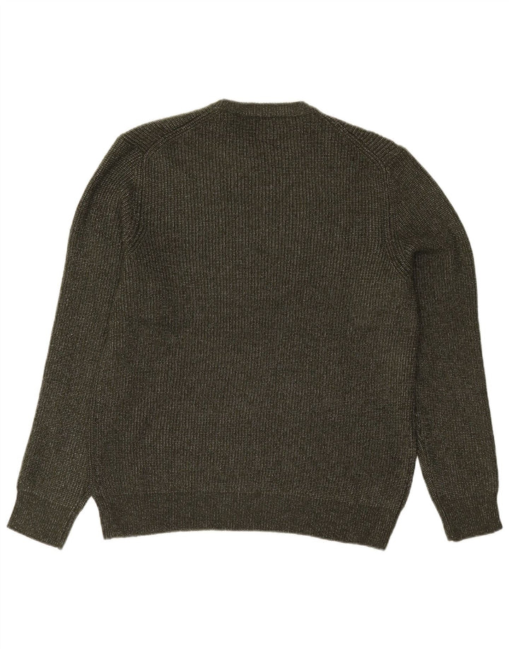 Marks & Spencer Herre sweater med rund hals, stor kaki polyamid