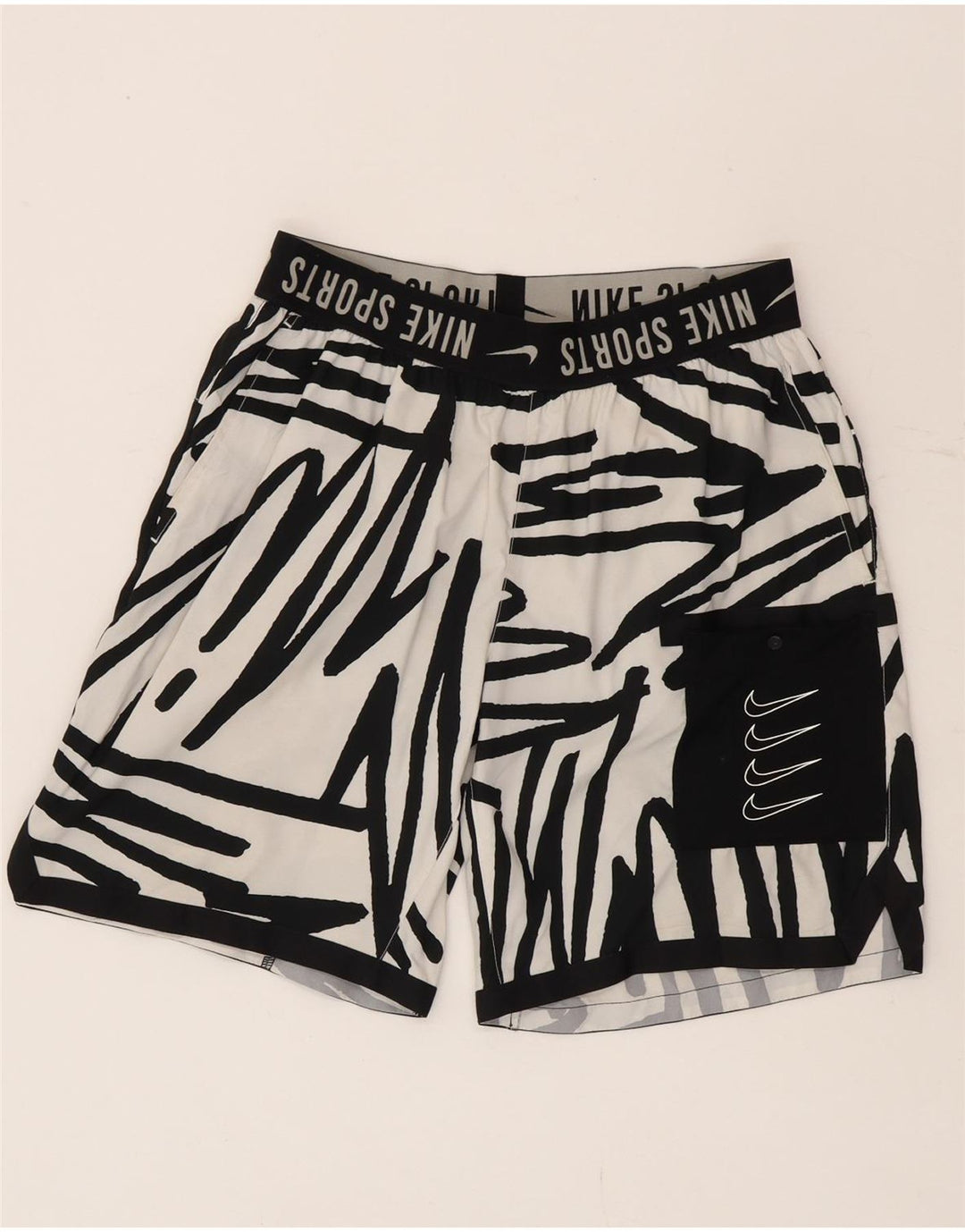 Nike Herre grafiske svømmeshorts Små hvide polyester