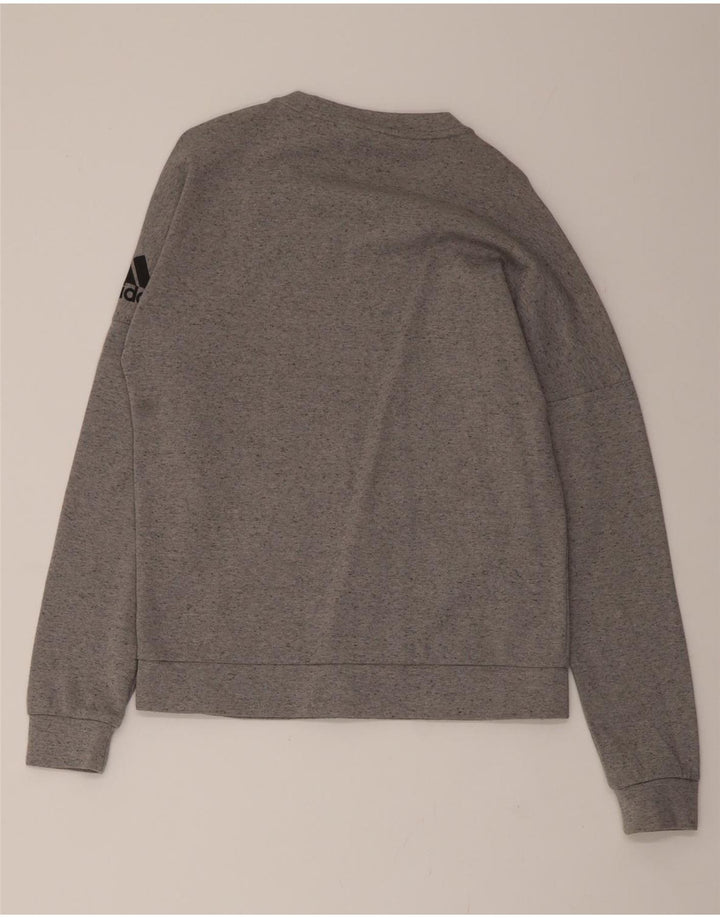 ADIDAS Mens Sweatshirt Jumper Medium Grey Cotton Vintage Adidas and Second-Hand Adidas from Messina Hembry 