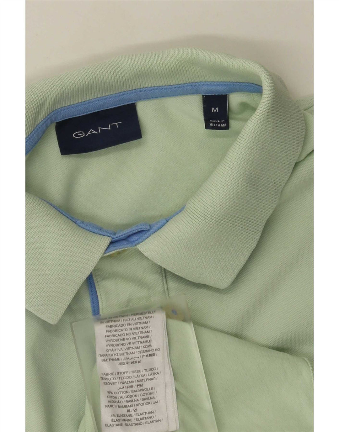 Gant Poloshirt til mænd mellemgrøn bomuld
