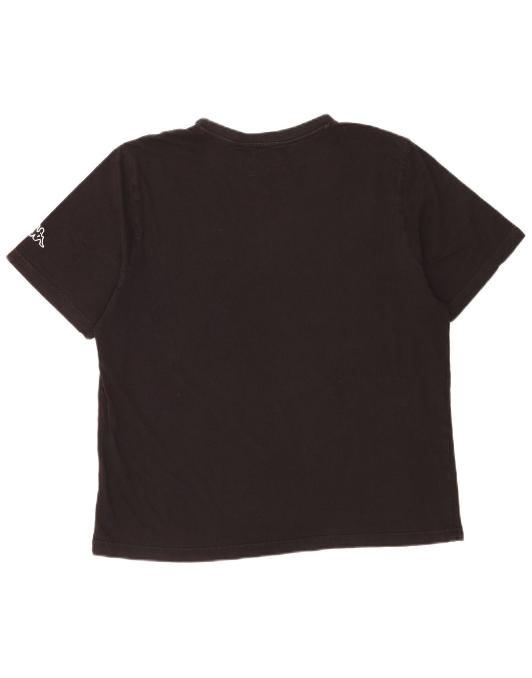 Kappa Herre Grafisk T-Shirt Top Stor Sort