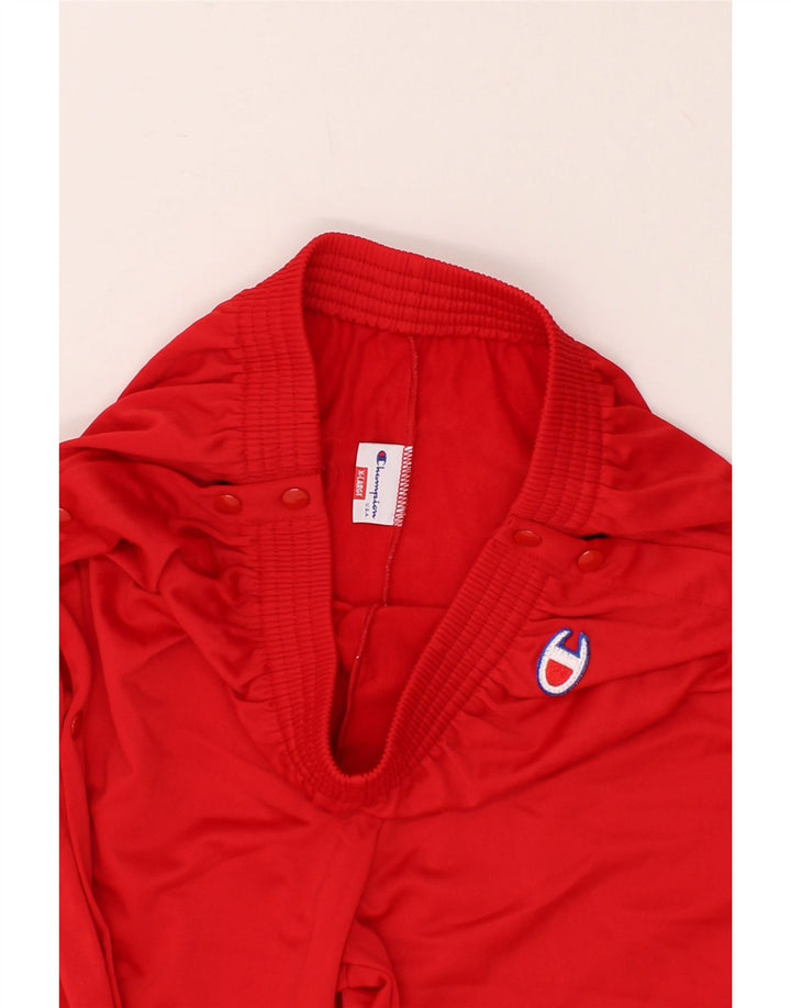 CHAMPION Womens Tracksuit Trousers UK 18 XL Red Polyester Vintage Champion and Second-Hand Champion from Messina Hembry 