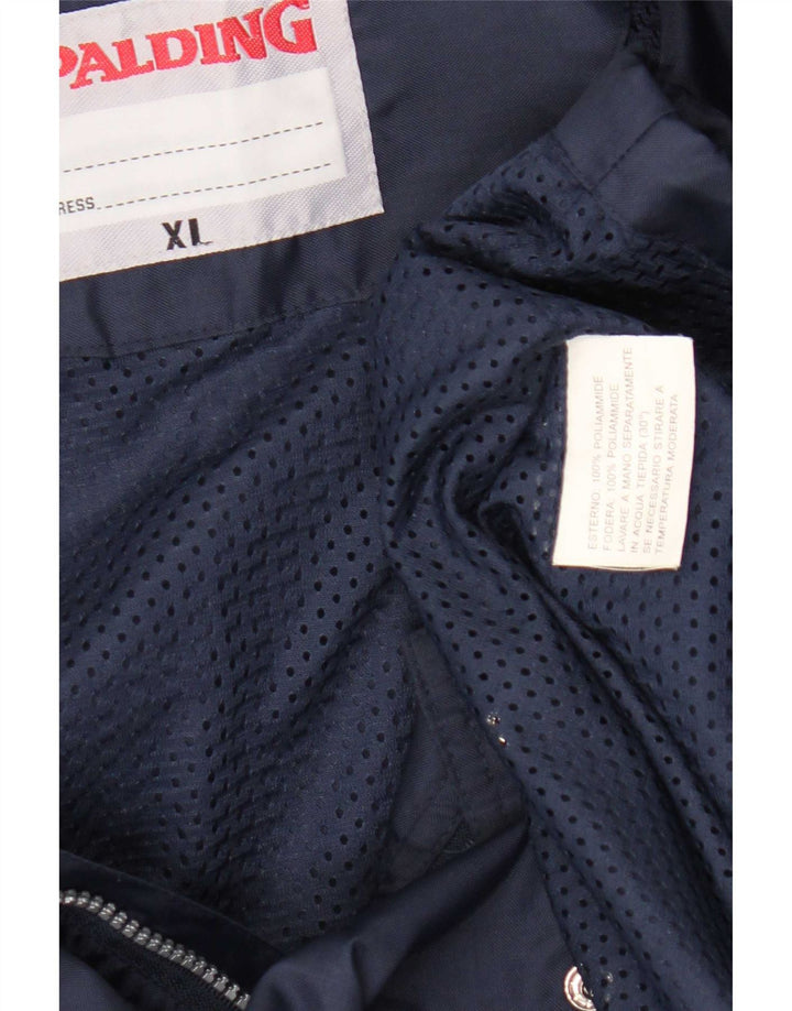 Spalding Regnjakke med hætte til mænd UK 42 XL Marineblå polyamid