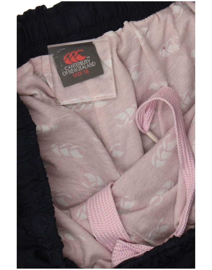 Canterbury Graphic Tracksuit Bukser til kvinder UK 16 Large Navy Blue