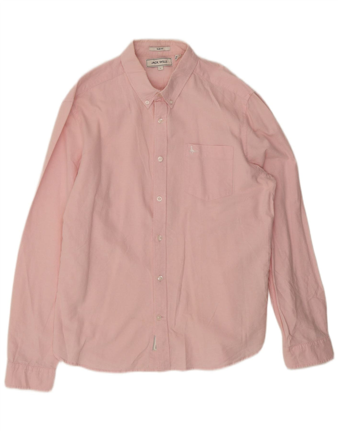 Jack Wills Herre Slim Fit Skjorte Stor Pink Bomuld