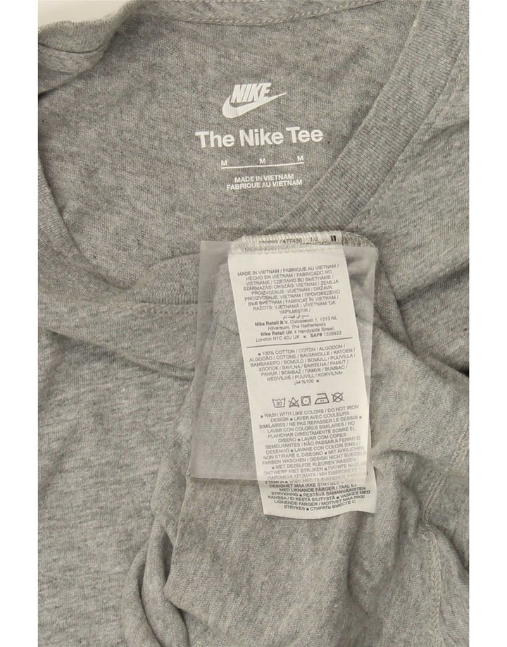 NIKE T-shirt top mellem grå bomuld til mænd