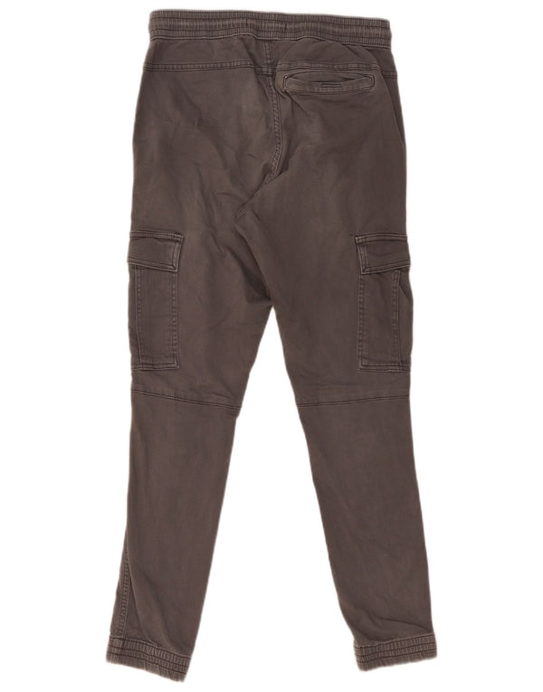 Zara Herre Cargo Joggers Cargo Bukser Small W30 L29 Grå Bomuld