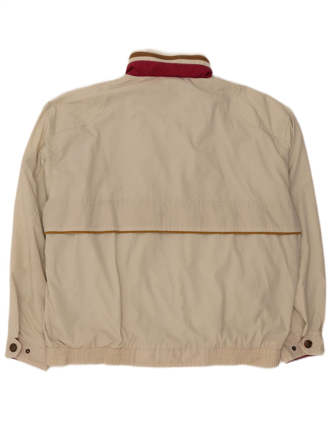 VINTAGE Mens Windbreaker Jacket UK 42 XL Off White
