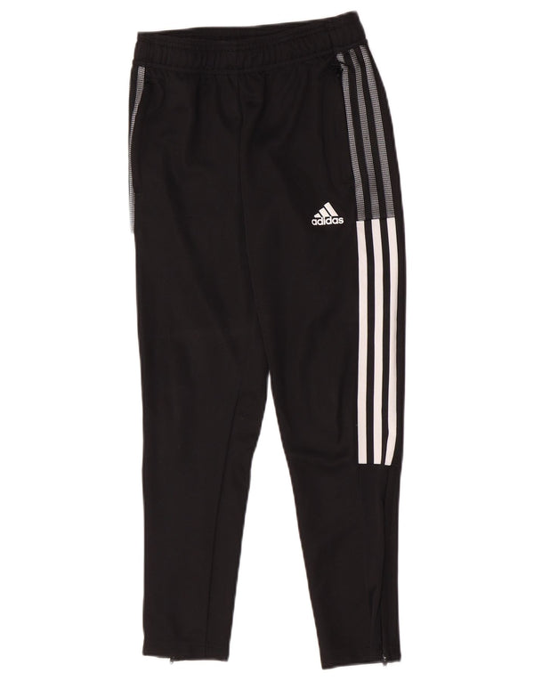 Adidas Boys Aeroready Tracksuit Bukser 9-10 år Sort polyester