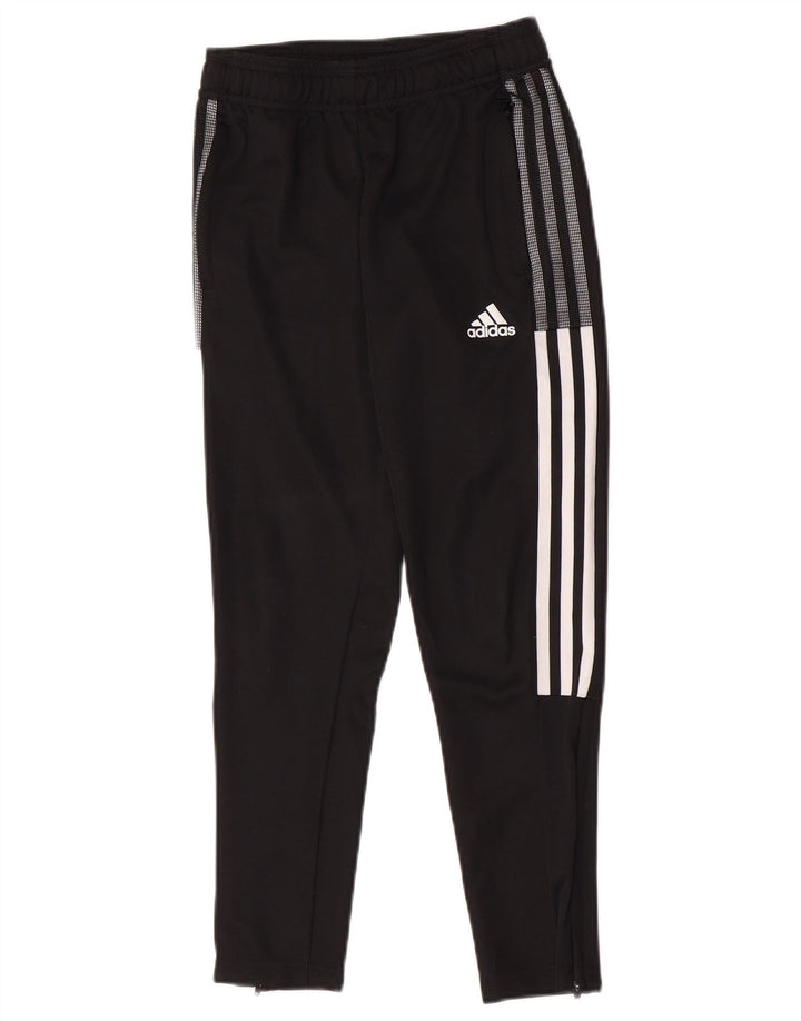 Adidas Boys Aeroready Tracksuit Bukser 9-10 år Sort polyester