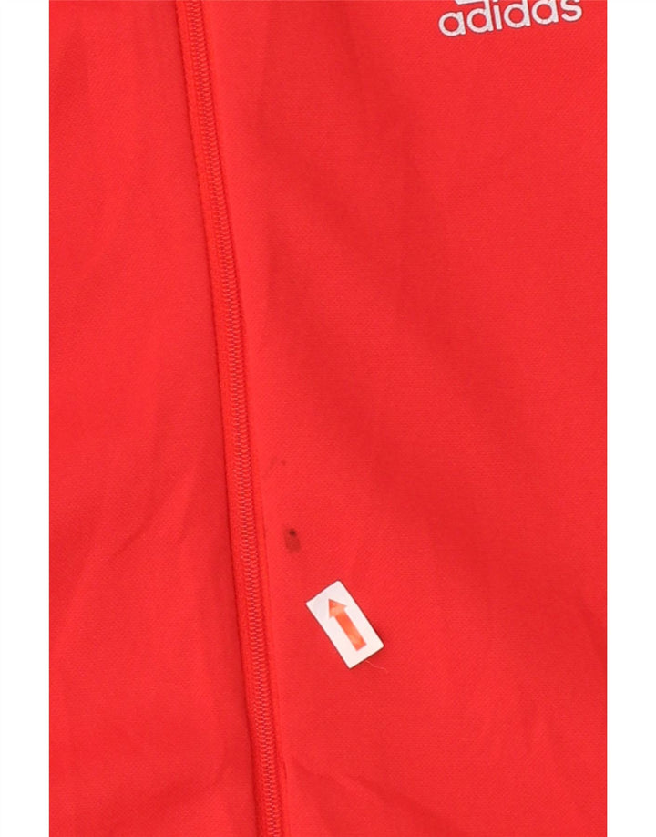 ADIDAS Womens Clima Proof Tracksuit Top Jacket UK 12 Medium Red Vintage Adidas and Second-Hand Adidas from Messina Hembry 