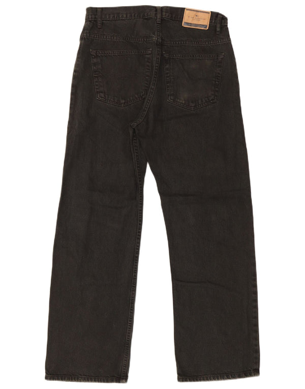 Marks & Spencer Herre Blue Harbor Straight Jeans W32 L29 Sort Bomuld