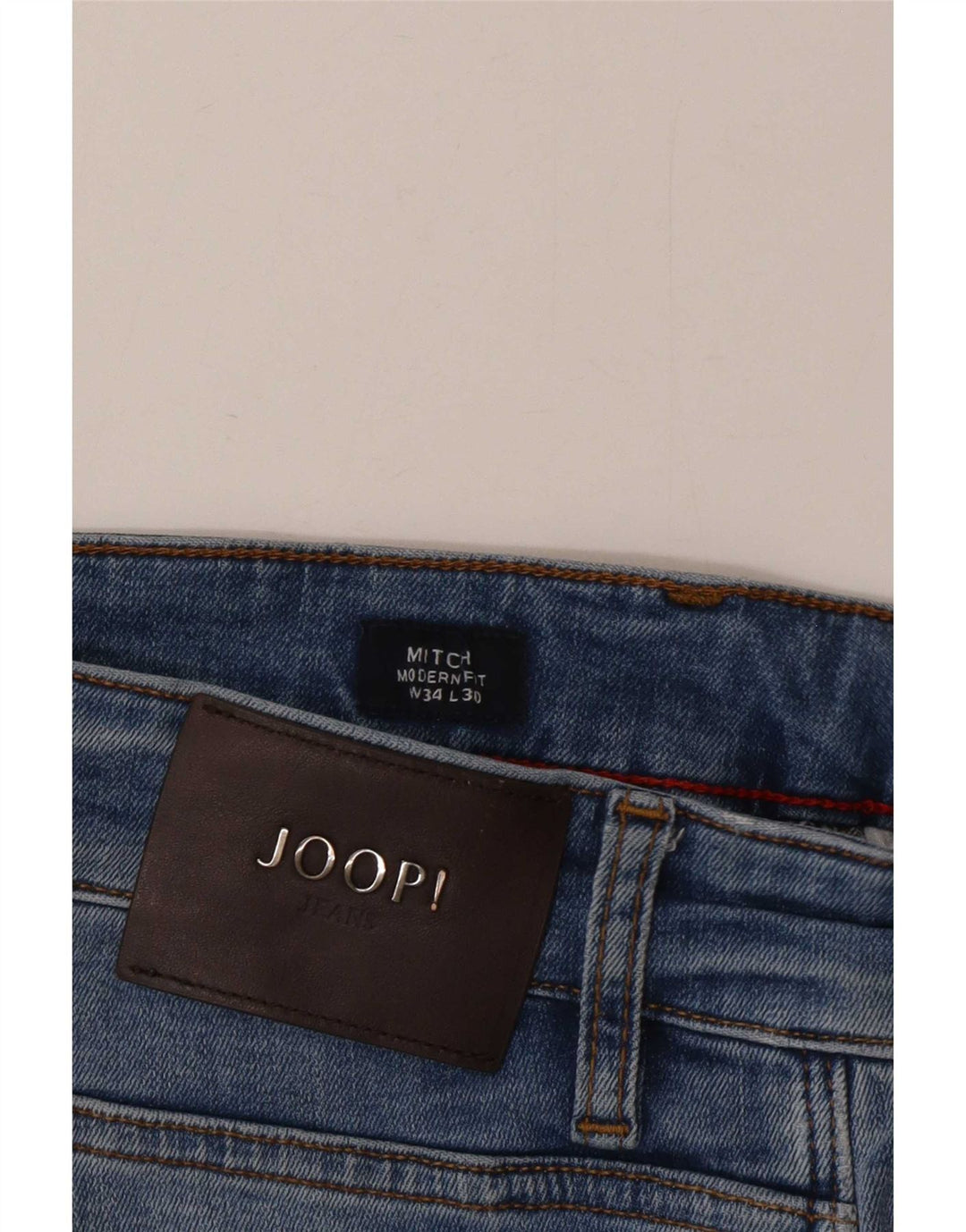 Joop Herre Modern Fit Straight Jeans W34 L30 Blå Bomuld
