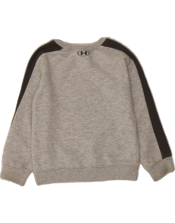 UNDER ARMOUR Boys Graphic Sweatshirt Jumper 3-4 Years Grey Polyester Vintage Under Armour and Second-Hand Under Armour from Messina Hembry 