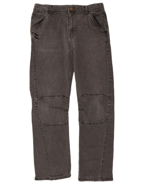 Marks & Spencer Girls Banana Straight Jeans 15-16 år W34 L30 Grå Bomuld