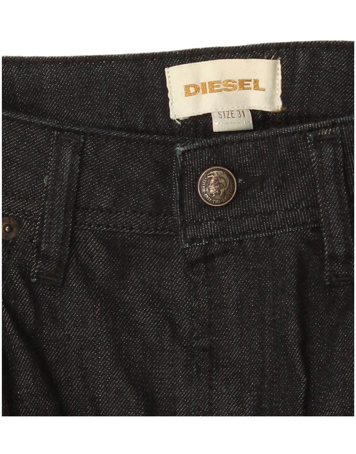 Diesel Dame Denim Nederdel W31 Stor Sort Bomuld