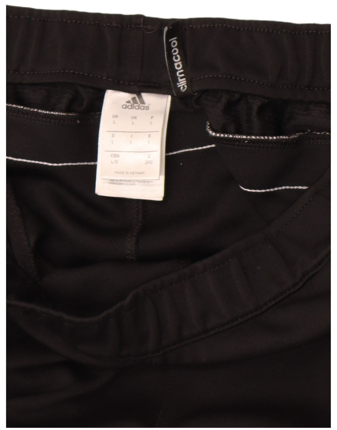 ADIDAS Herre Climacool Træningsdragt Bukser Joggers Large Black Colourblock