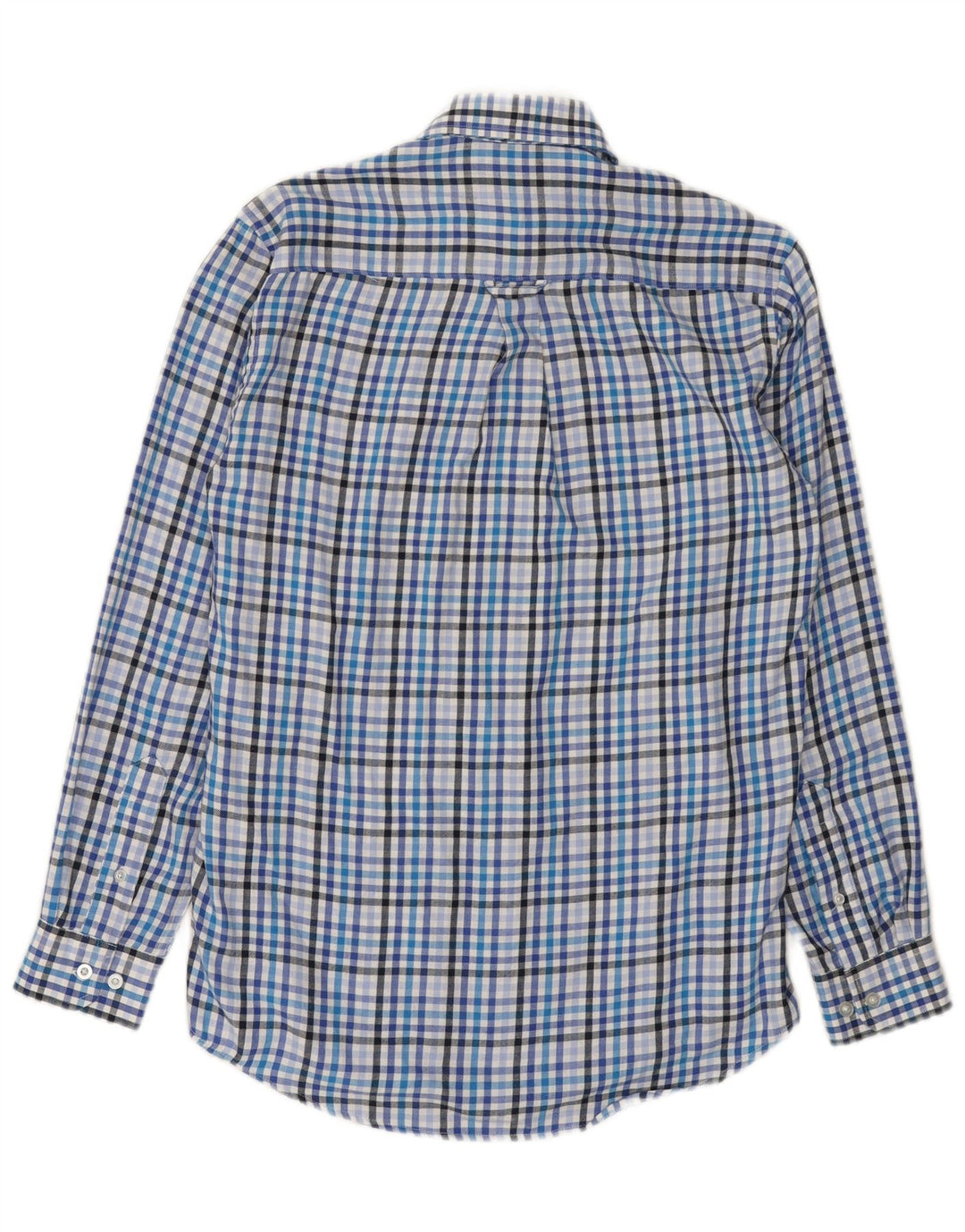 James Pringle herre flannel skjorte lille blå ternet polyester