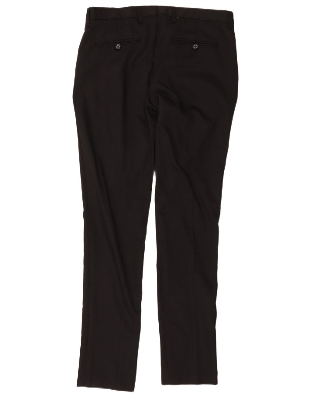 Zara Herre Slim Chino Bukser EU 42 Large W32 L33 Sort Polyester